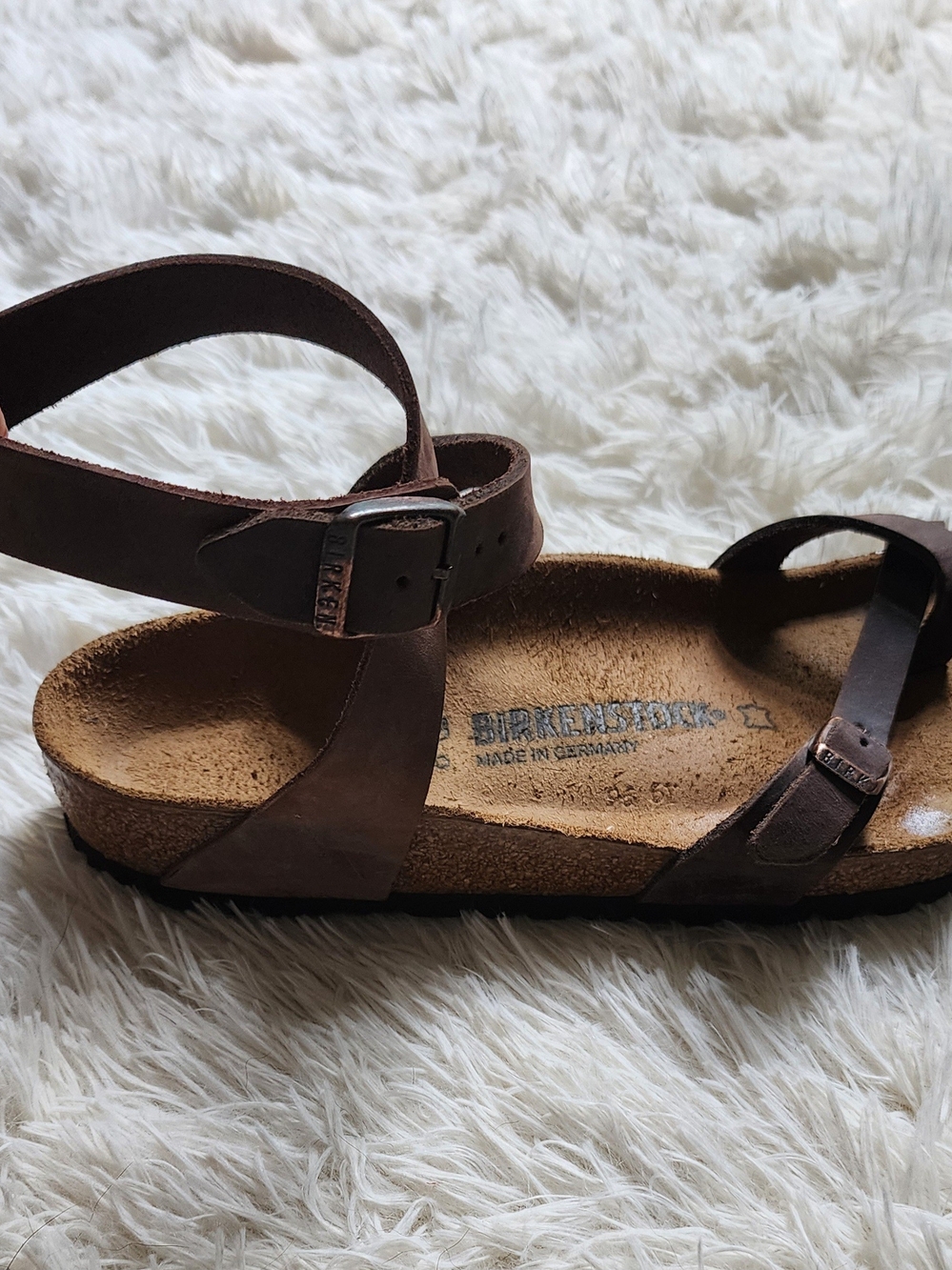 Birkenstock Brown Yara Leather *discontinued* Sandals - Picture 8 of 8